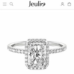 Jeulia Emerald Cut Engagement Ring